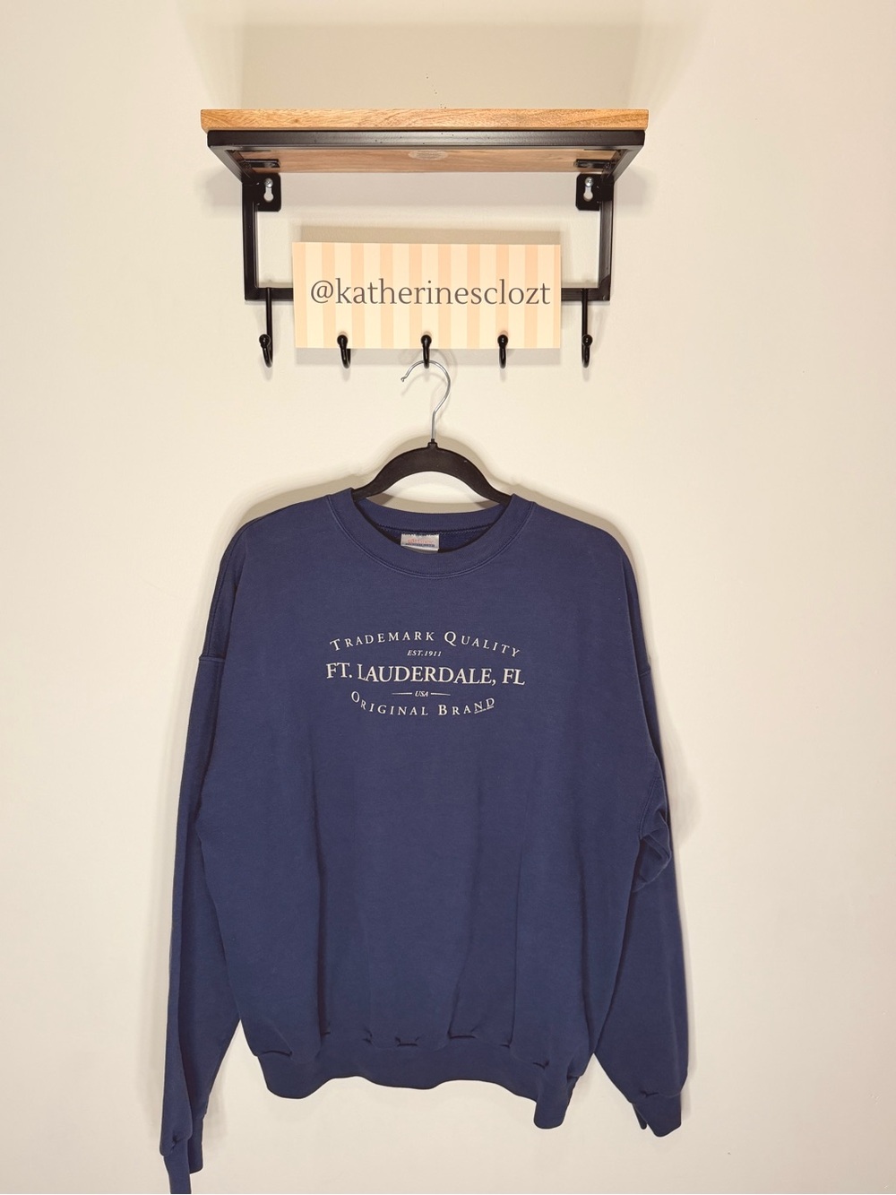 Ft. Lauderdale Graphic Crewneck Sweatshirt - Navy